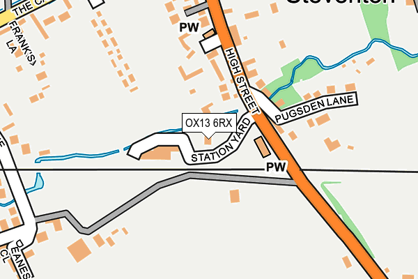 OX13 6RX map - OS OpenMap – Local (Ordnance Survey)