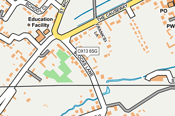 OX13 6SG map - OS OpenMap – Local (Ordnance Survey)