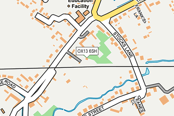 OX13 6SH map - OS OpenMap – Local (Ordnance Survey)