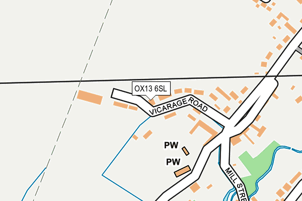 OX13 6SL map - OS OpenMap – Local (Ordnance Survey)