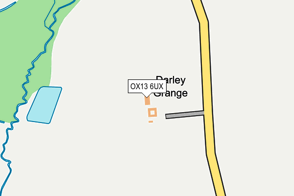 OX13 6UX map - OS OpenMap – Local (Ordnance Survey)