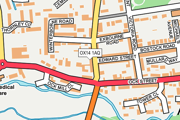 OX14 1AQ map - OS OpenMap – Local (Ordnance Survey)