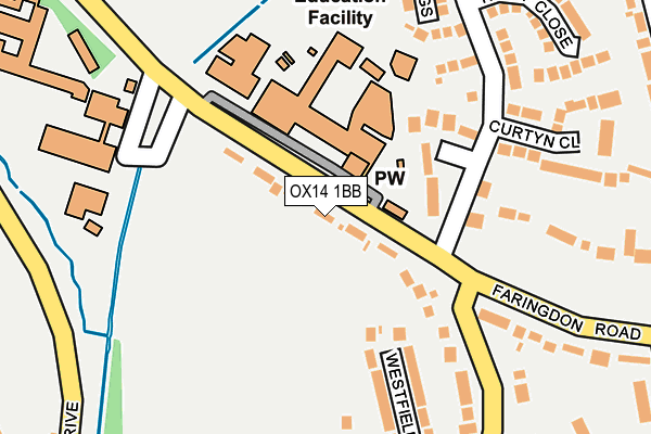 OX14 1BB map - OS OpenMap – Local (Ordnance Survey)