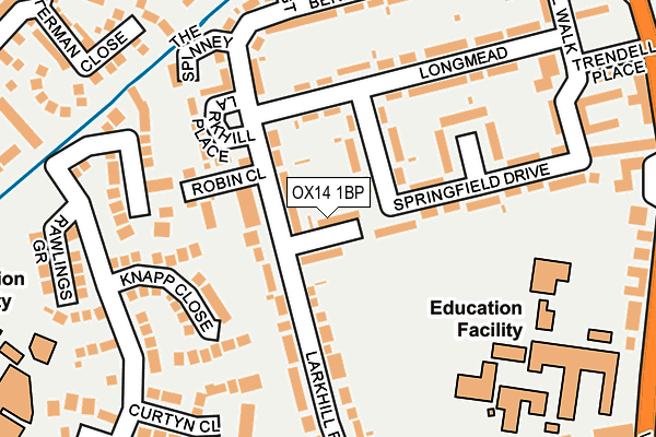 OX14 1BP map - OS OpenMap – Local (Ordnance Survey)