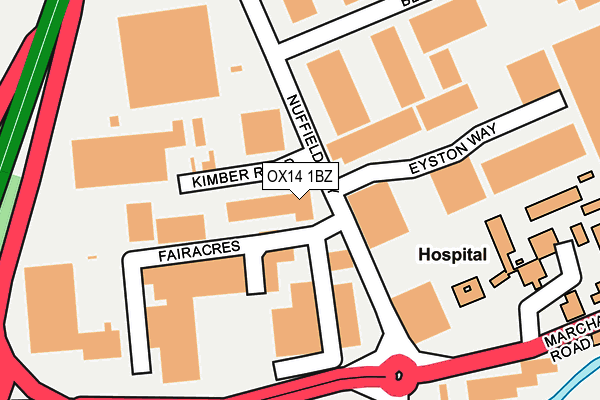 Map of THE COLLEGE OF HEALTH LTD at local scale