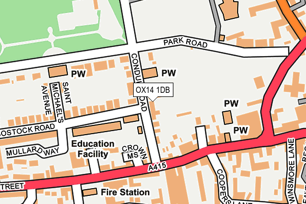 Map of OXFORD GROWTH SERVICES LTD at local scale