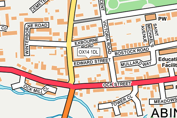 OX14 1DL map - OS OpenMap – Local (Ordnance Survey)