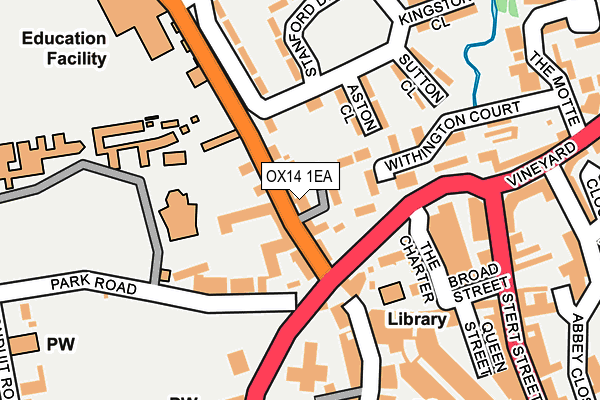 OX14 1EA map - OS OpenMap – Local (Ordnance Survey)