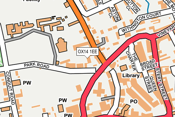 OX14 1EE map - OS OpenMap – Local (Ordnance Survey)