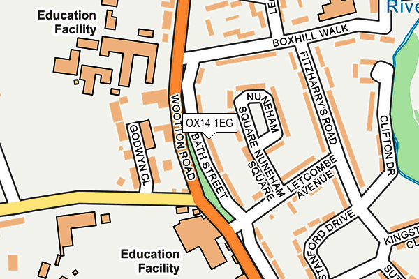 OX14 1EG map - OS OpenMap – Local (Ordnance Survey)