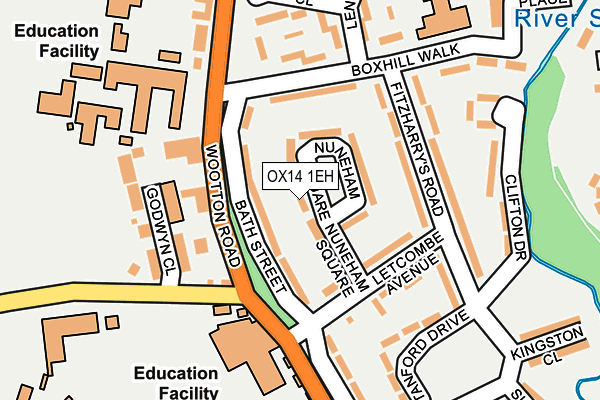 OX14 1EH map - OS OpenMap – Local (Ordnance Survey)