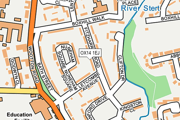 OX14 1EJ map - OS OpenMap – Local (Ordnance Survey)