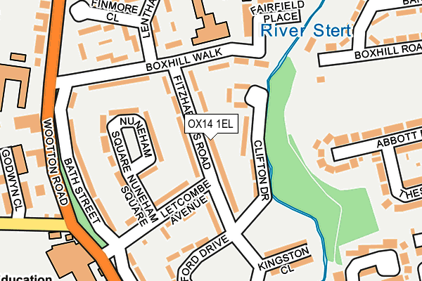 OX14 1EL map - OS OpenMap – Local (Ordnance Survey)