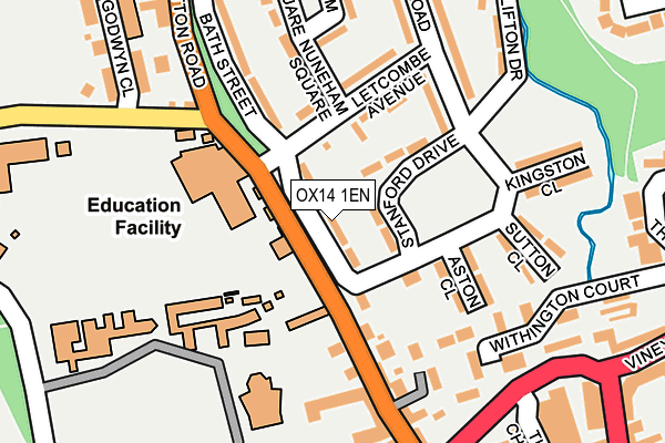 OX14 1EN map - OS OpenMap – Local (Ordnance Survey)