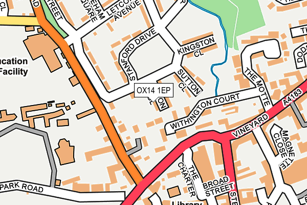 OX14 1EP map - OS OpenMap – Local (Ordnance Survey)