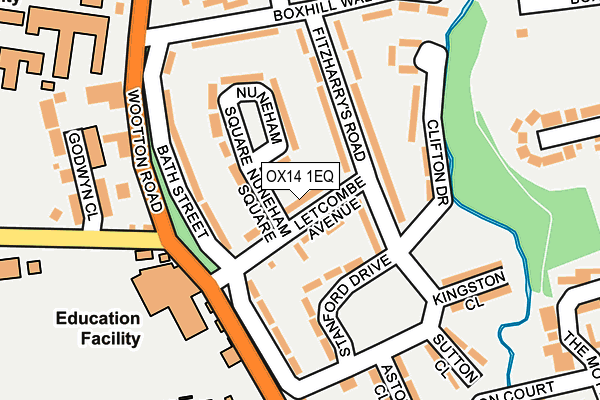 OX14 1EQ map - OS OpenMap – Local (Ordnance Survey)