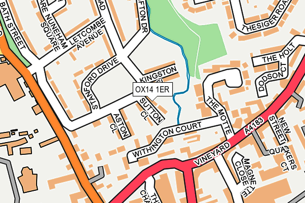 OX14 1ER map - OS OpenMap – Local (Ordnance Survey)