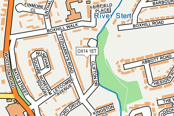 OX14 1ET map - OS OpenMap – Local (Ordnance Survey)