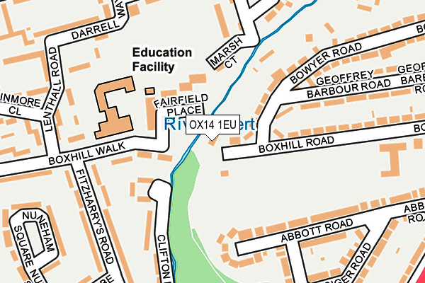 OX14 1EU map - OS OpenMap – Local (Ordnance Survey)