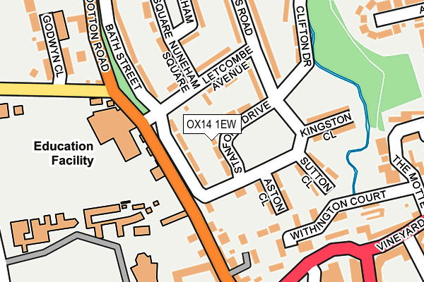 OX14 1EW map - OS OpenMap – Local (Ordnance Survey)
