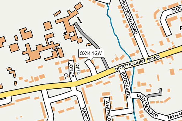 OX14 1GW map - OS OpenMap – Local (Ordnance Survey)