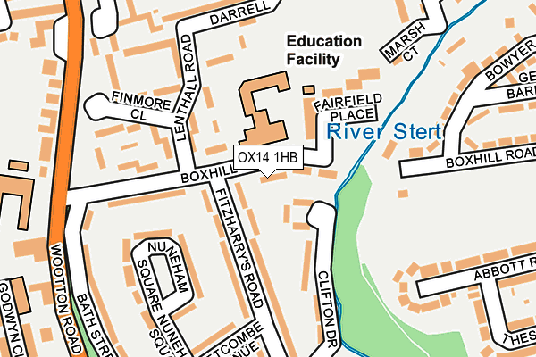 OX14 1HB map - OS OpenMap – Local (Ordnance Survey)