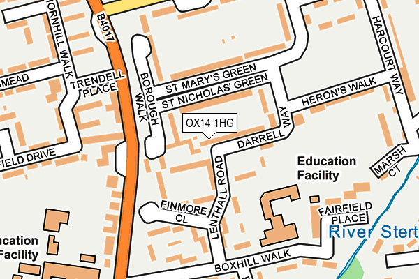 OX14 1HG map - OS OpenMap – Local (Ordnance Survey)