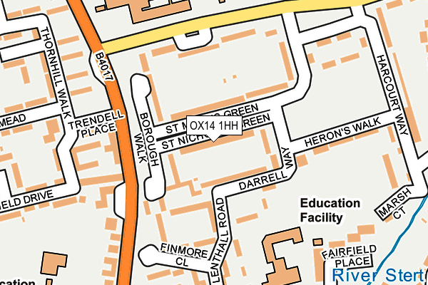 OX14 1HH map - OS OpenMap – Local (Ordnance Survey)