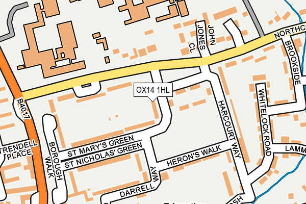 OX14 1HL map - OS OpenMap – Local (Ordnance Survey)