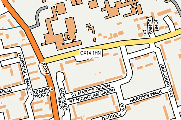 OX14 1HN map - OS OpenMap – Local (Ordnance Survey)