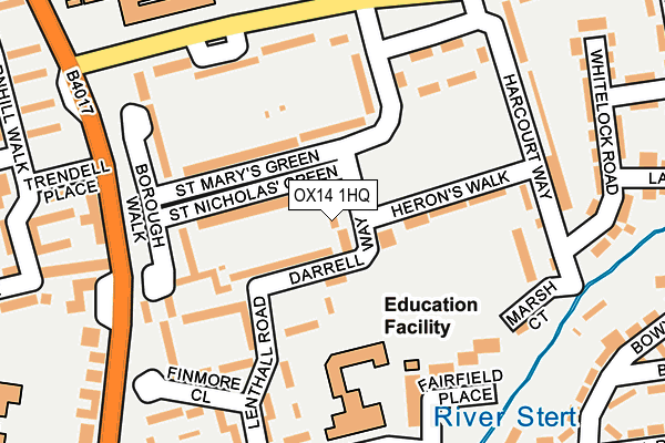 OX14 1HQ map - OS OpenMap – Local (Ordnance Survey)