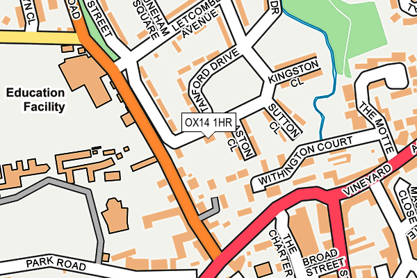OX14 1HR map - OS OpenMap – Local (Ordnance Survey)