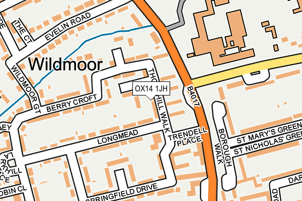 OX14 1JH map - OS OpenMap – Local (Ordnance Survey)