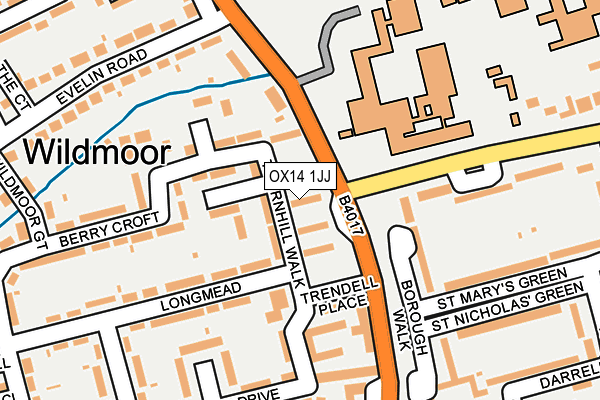 OX14 1JJ map - OS OpenMap – Local (Ordnance Survey)