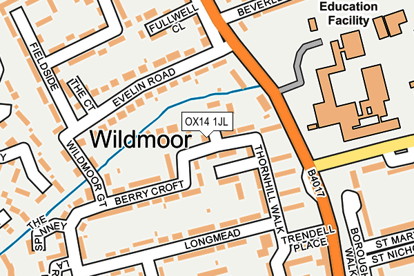 OX14 1JL map - OS OpenMap – Local (Ordnance Survey)