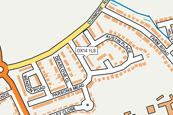 OX14 1LS map - OS OpenMap – Local (Ordnance Survey)
