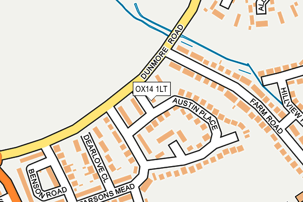 OX14 1LT map - OS OpenMap – Local (Ordnance Survey)