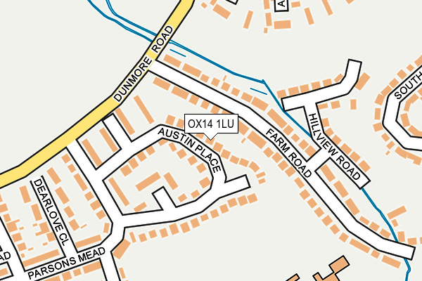 OX14 1LU map - OS OpenMap – Local (Ordnance Survey)