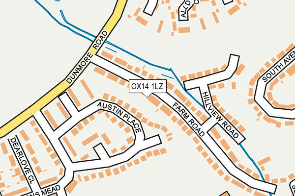 OX14 1LZ map - OS OpenMap – Local (Ordnance Survey)