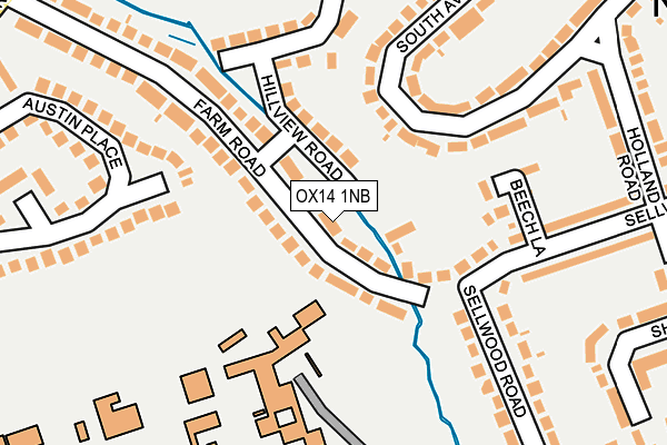 OX14 1NB map - OS OpenMap – Local (Ordnance Survey)