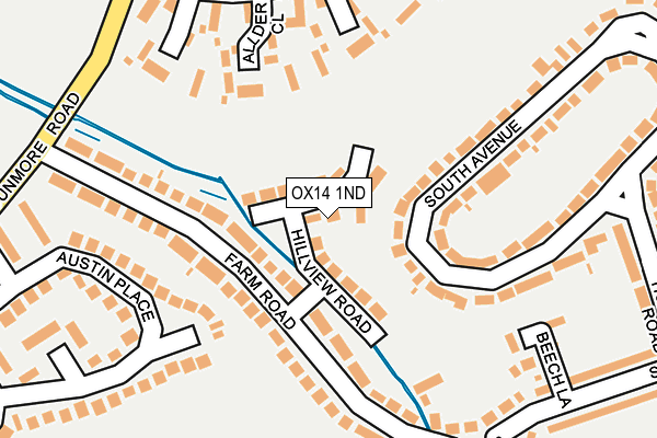 OX14 1ND map - OS OpenMap – Local (Ordnance Survey)