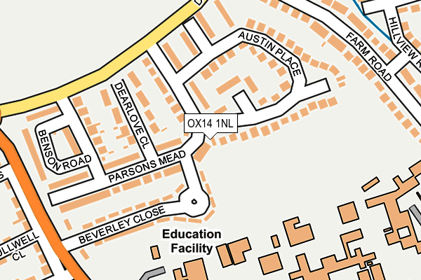 OX14 1NL map - OS OpenMap – Local (Ordnance Survey)