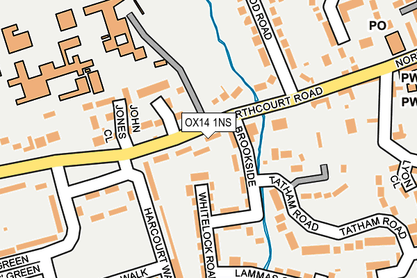 OX14 1NS map - OS OpenMap – Local (Ordnance Survey)