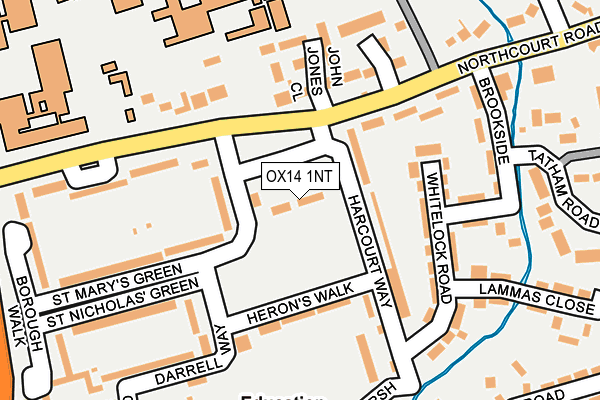 OX14 1NT map - OS OpenMap – Local (Ordnance Survey)