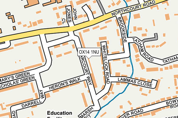 OX14 1NU map - OS OpenMap – Local (Ordnance Survey)