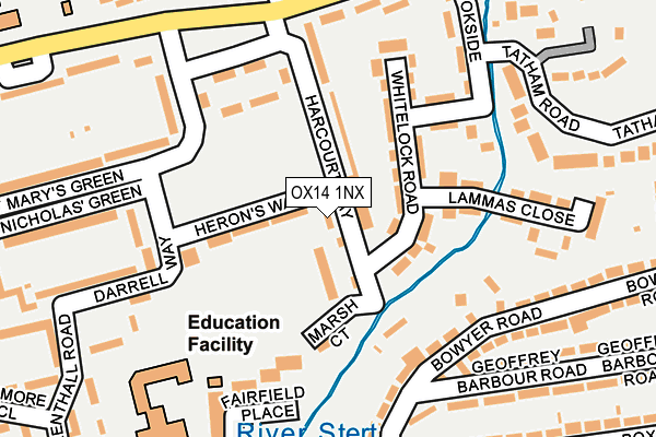 OX14 1NX map - OS OpenMap – Local (Ordnance Survey)