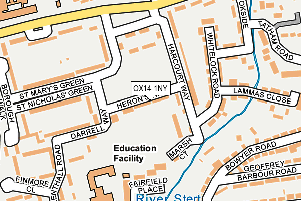 OX14 1NY map - OS OpenMap – Local (Ordnance Survey)