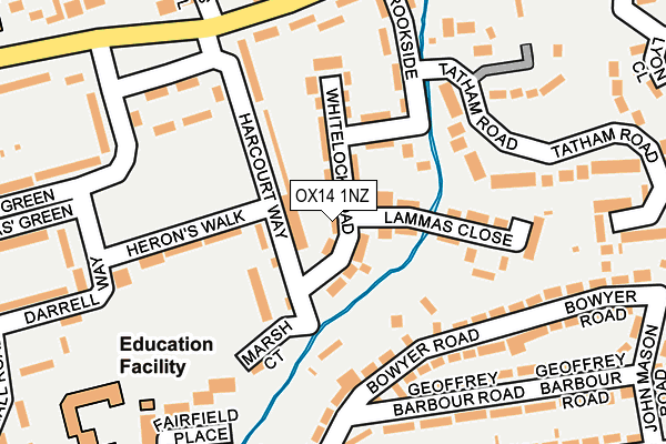 OX14 1NZ map - OS OpenMap – Local (Ordnance Survey)