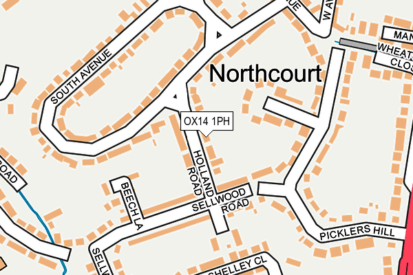 OX14 1PH map - OS OpenMap – Local (Ordnance Survey)