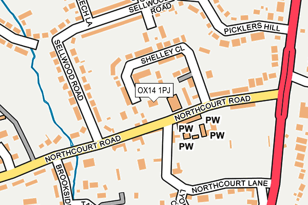 OX14 1PJ map - OS OpenMap – Local (Ordnance Survey)